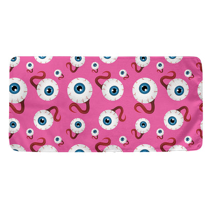 Human Eyeball Pattern Print Towel