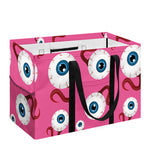 Human Eyeball Pattern Print Utility Tote Bag