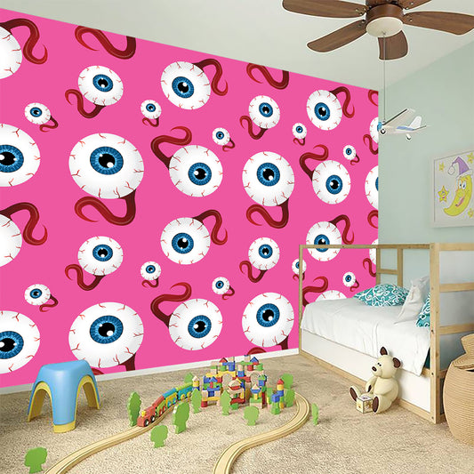 Human Eyeball Pattern Print Wall Sticker