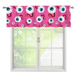 Human Eyeball Pattern Print Window Valance