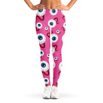 Human Eyeball Pattern Print Women's Leggings