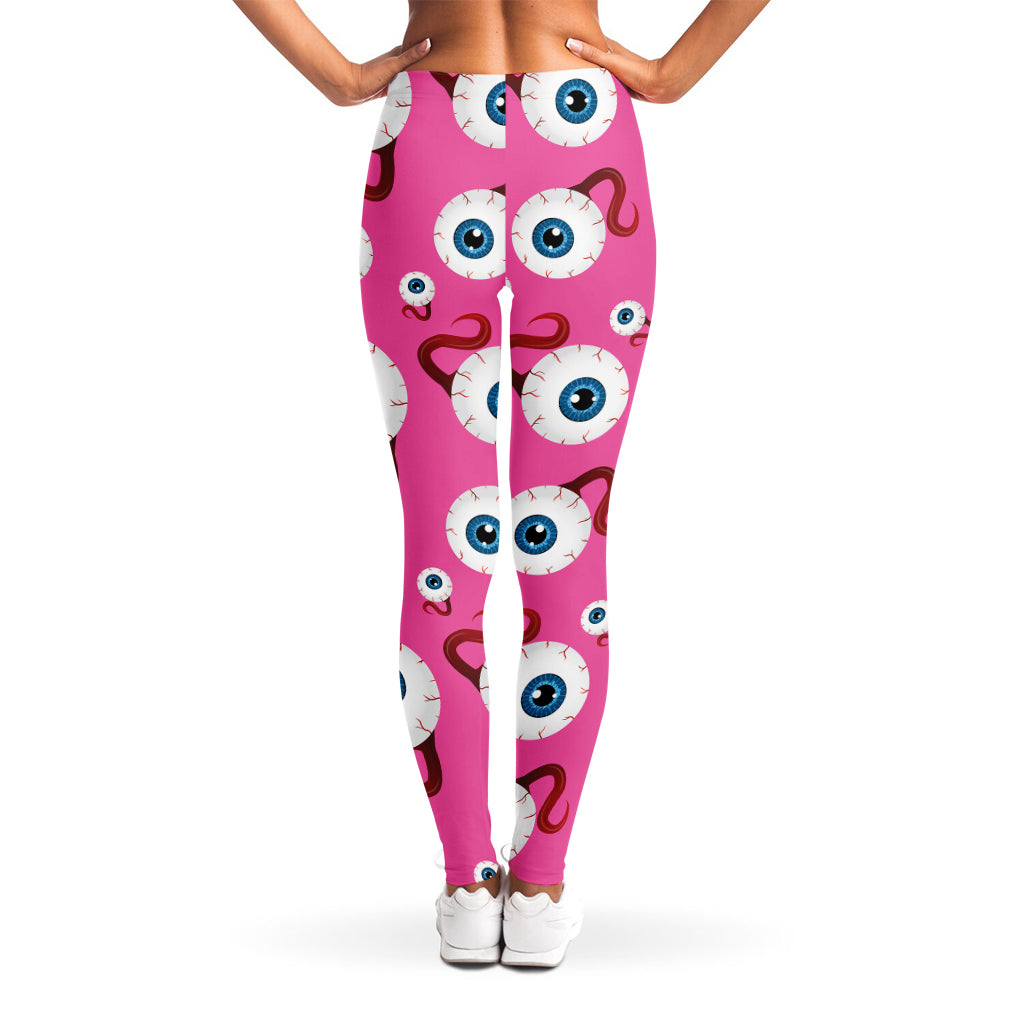 Human Eyeball Pattern Print Women's Leggings