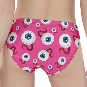 Human Eyeball Pattern Print Women's Panties