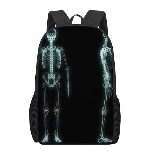 Human Skeleton X-Ray Print 17 Inch Backpack