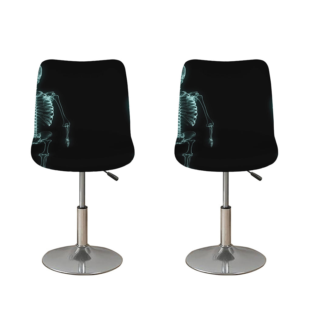 Human Skeleton X-Ray Print Bar Stool Covers