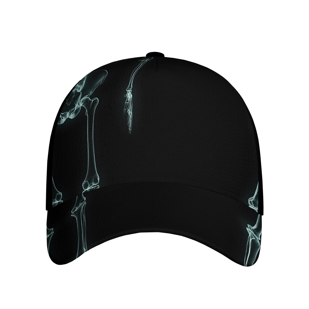 Human Skeleton X-Ray Print Baseball Cap