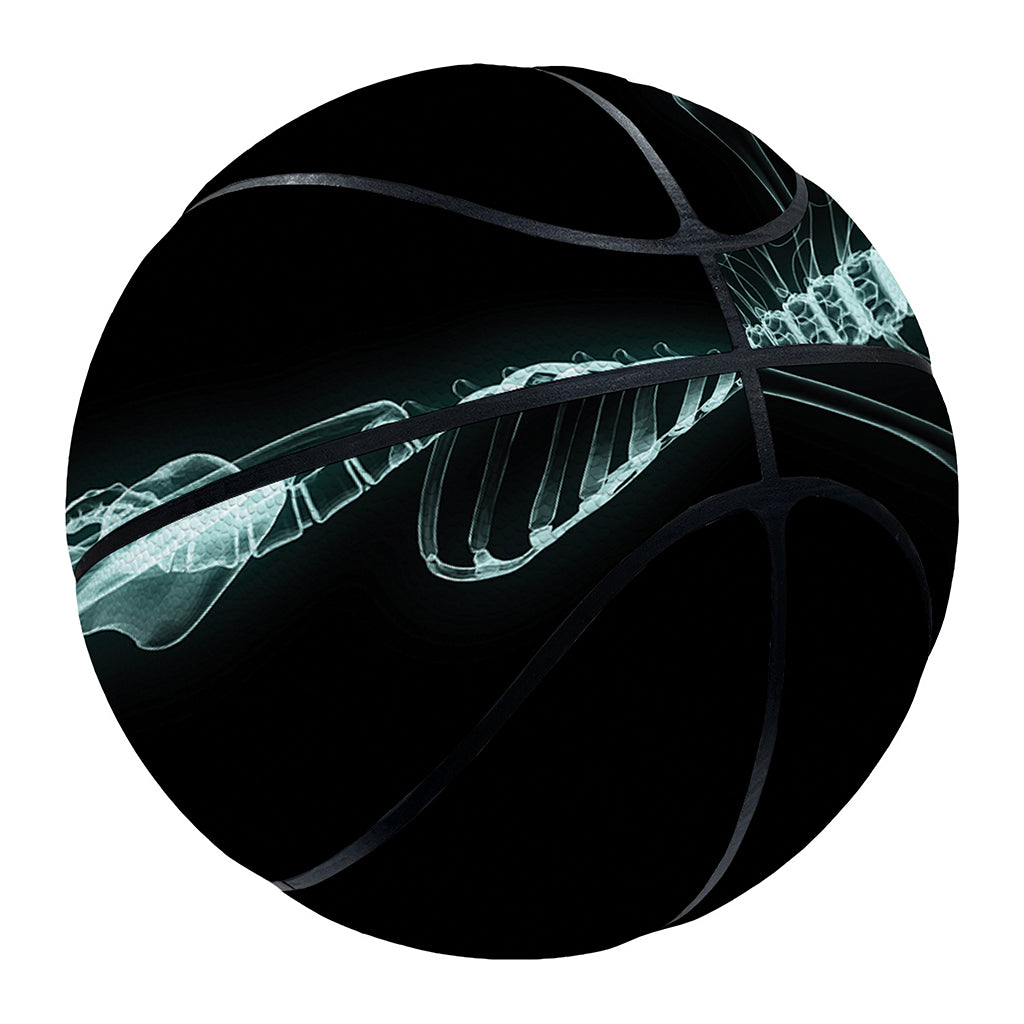 Human Skeleton X-Ray Print Basketball