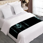 Human Skeleton X-Ray Print Bed Runner