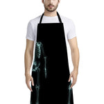Human Skeleton X-Ray Print Bib Apron With Pocket