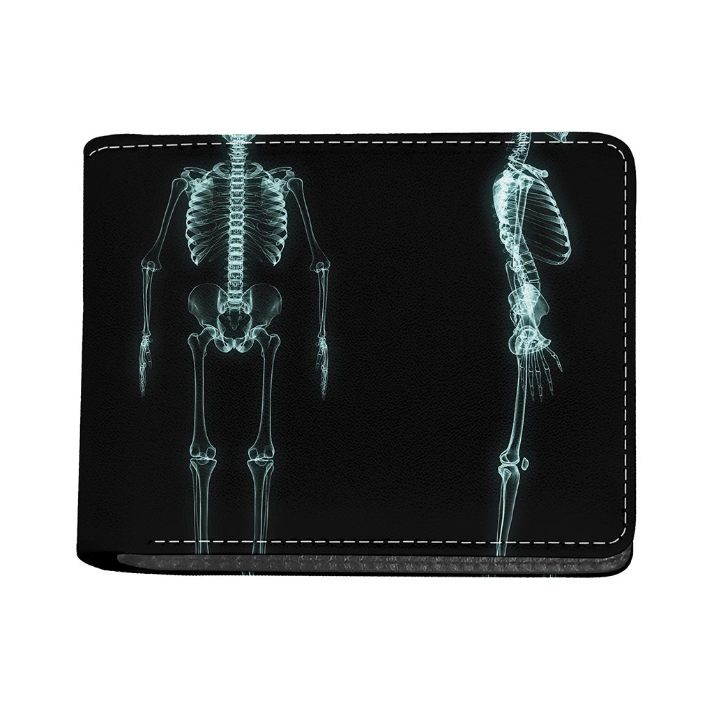 Human Skeleton X-Ray Print Bifold Wallet
