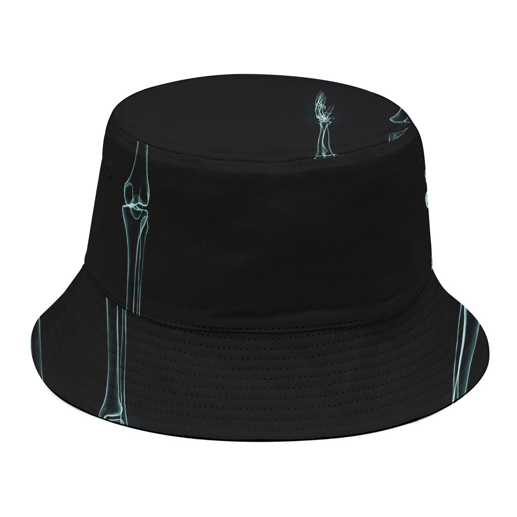 Human Skeleton X-Ray Print Bucket Hat