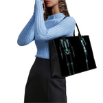 Human Skeleton X-Ray Print Canvas Tote Bag