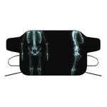 Human Skeleton X-Ray Print Car Windshield Snow Cover