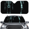 Human Skeleton X-Ray Print Car Windshield Sun Shade