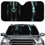 Human Skeleton X-Ray Print Car Windshield Sun Shade