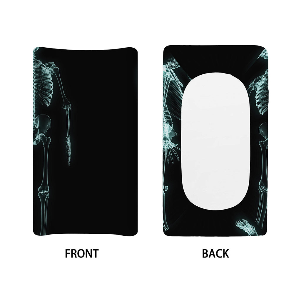 Human Skeleton X-Ray Print Changing Pad Cover