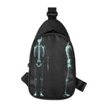 Human Skeleton X-Ray Print Chest Bag