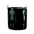 Human Skeleton X-Ray Print Collapsible Laundry Basket