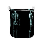 Human Skeleton X-Ray Print Collapsible Laundry Basket