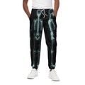 Human Skeleton X-Ray Print Cotton Sweatpants
