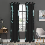 Human Skeleton X-Ray Print Curtain