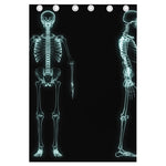 Human Skeleton X-Ray Print Curtain