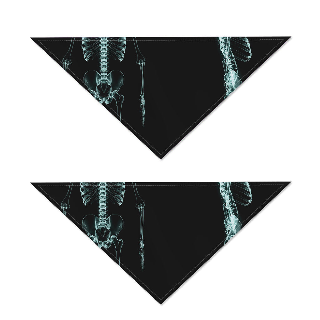 Human Skeleton X-Ray Print Dog Bandana