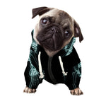 Human Skeleton X-Ray Print Dog Zip Up Hoodie