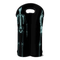 Human Skeleton X-Ray Print Double Neoprene Wine Tote