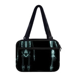 Human Skeleton X-Ray Print Double Strap Bible Bag