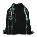 Human Skeleton X-Ray Print Drawstring Bag