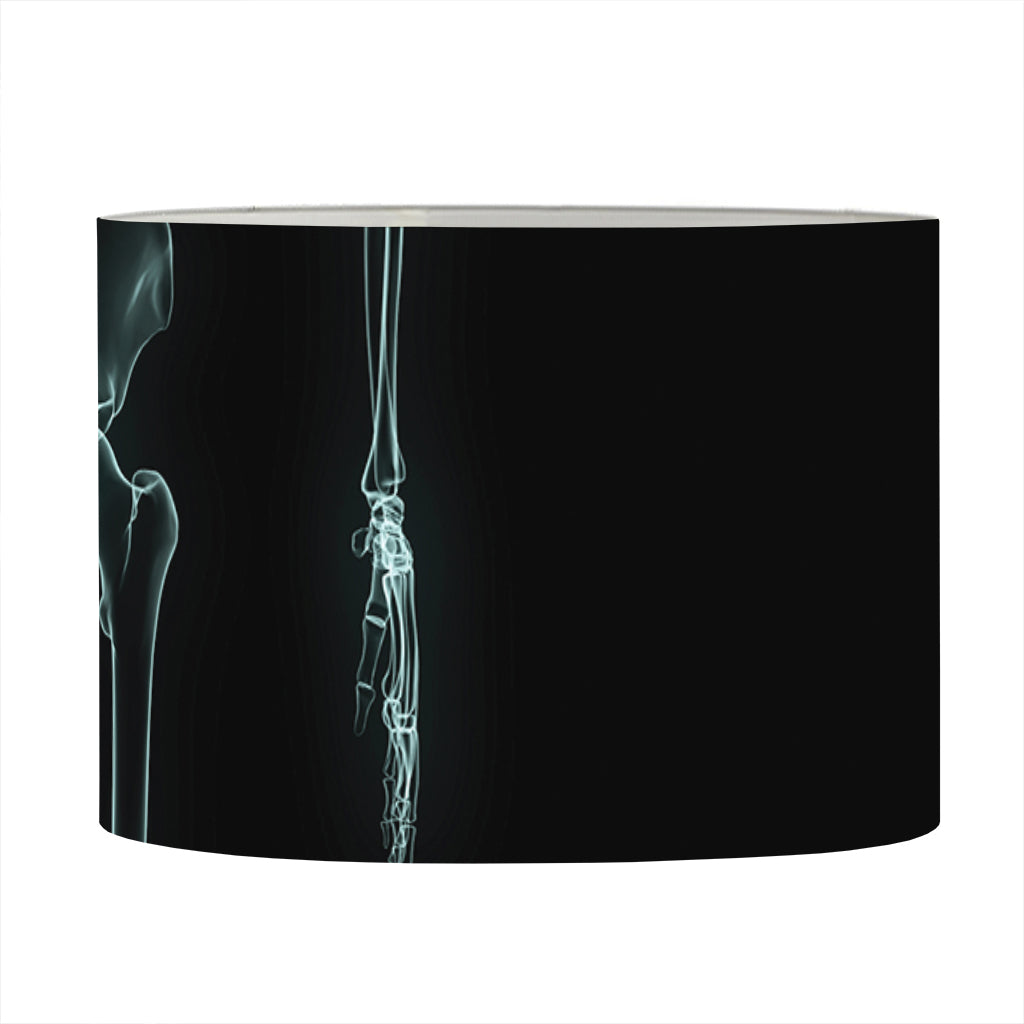 Human Skeleton X-Ray Print Drum Lamp Shade