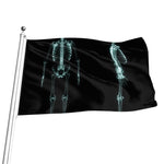 Human Skeleton X-Ray Print Flag
