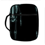 Human Skeleton X-Ray Print Front Pocket Bible Bag
