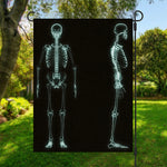 Human Skeleton X-Ray Print Garden Flag