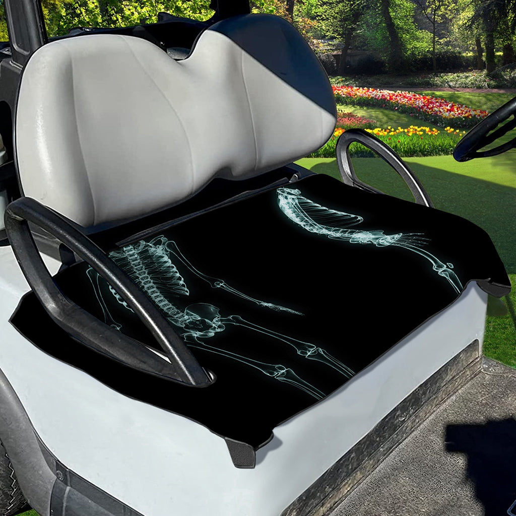 Human Skeleton X-Ray Print Golf Cart Seat Cover