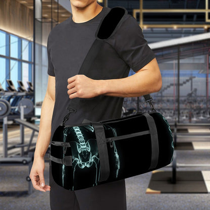 Human Skeleton X-Ray Print Gym Bag