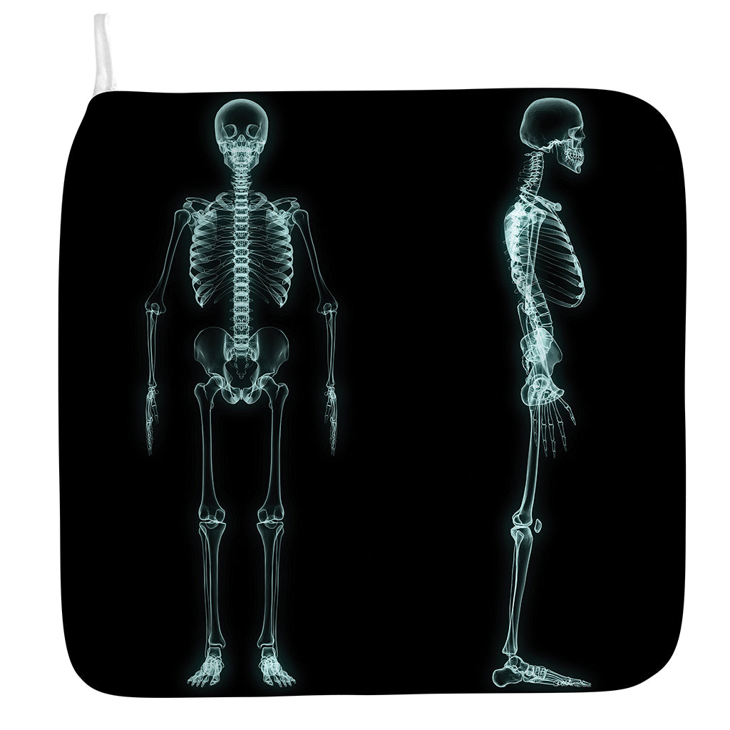 Human Skeleton X-Ray Print Hand Towel