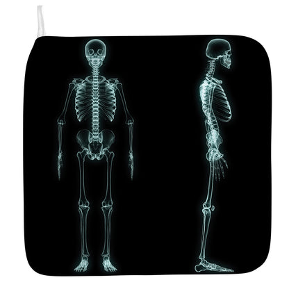 Human Skeleton X-Ray Print Hand Towel