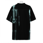 Human Skeleton X-Ray Print Hawaiian Shirt