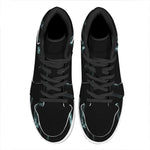 Human Skeleton X-Ray Print High Top Leather Sneakers