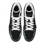 Human Skeleton X-Ray Print High Top Leather Sneakers