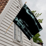 Human Skeleton X-Ray Print House Flag