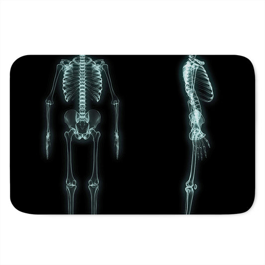 Human Skeleton X-Ray Print Indoor Door Mat