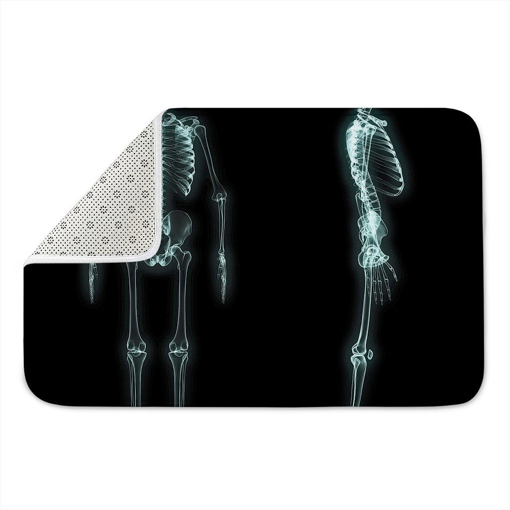 Human Skeleton X-Ray Print Indoor Door Mat