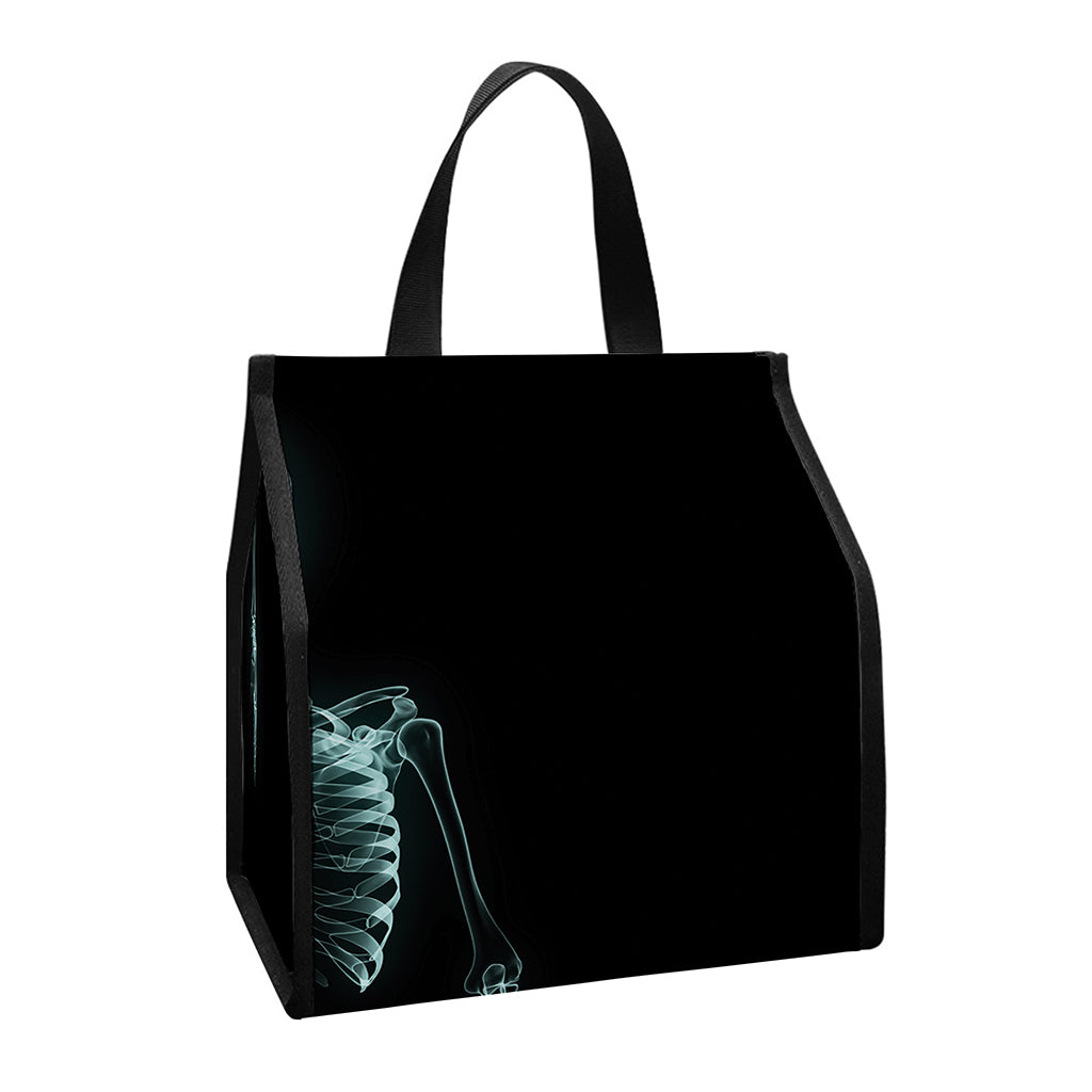 Human Skeleton X-Ray Print Insulated Lunch Tote