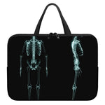 Human Skeleton X-Ray Print Laptop Sleeve With Handle