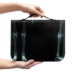 Human Skeleton X-Ray Print Leather Bible Cover