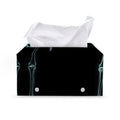Human Skeleton X-Ray Print Leather Tissue Box Cover