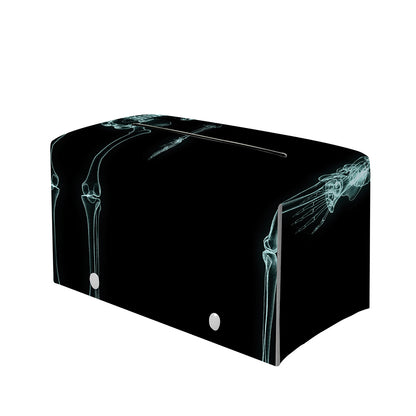 Human Skeleton X-Ray Print Leather Tissue Box Cover